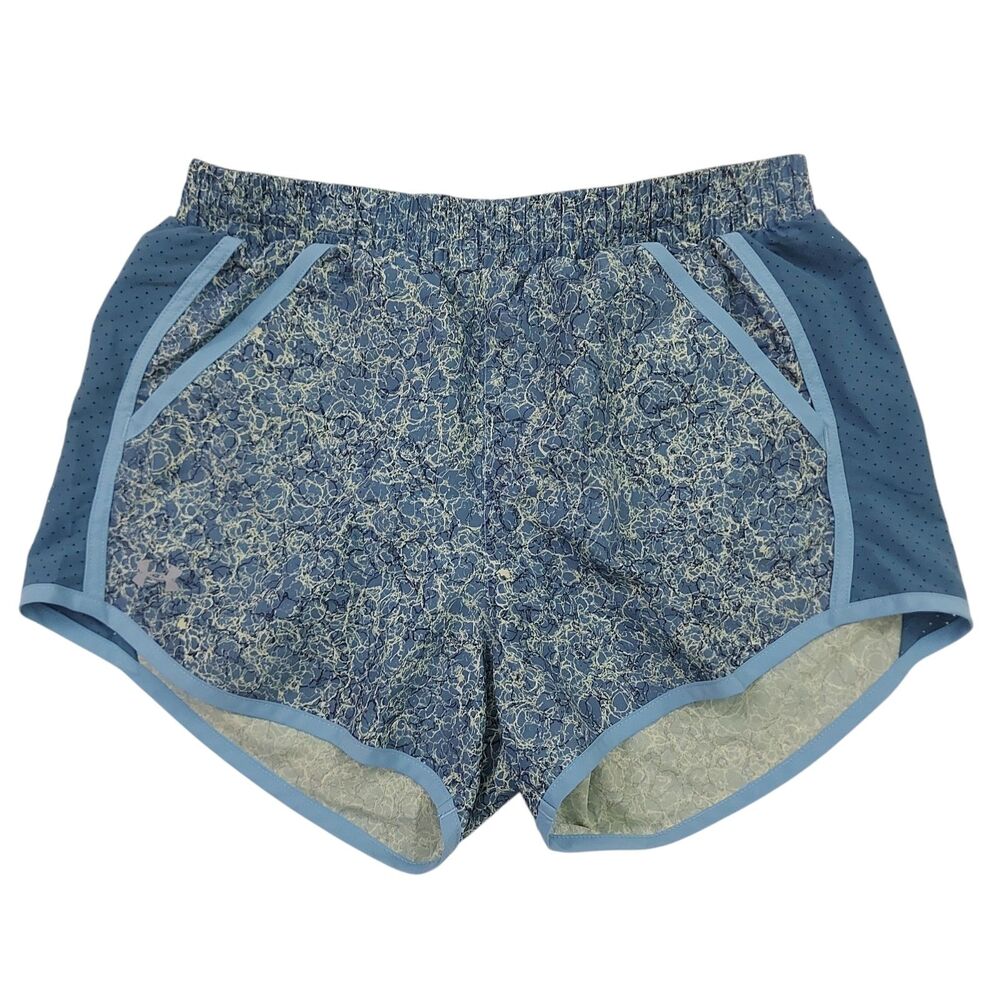 Under Armour Shorts Womens XS Blue Lined Loose Heatgear Breathable Running Gym